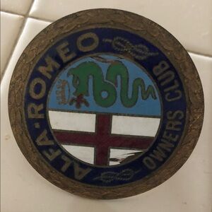 Bft Alfa Romeo owners club metal
Plate